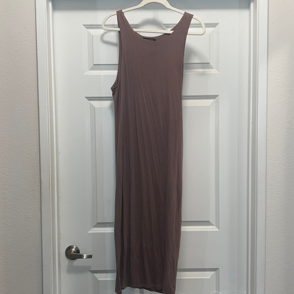 Taupe Midi Dress
